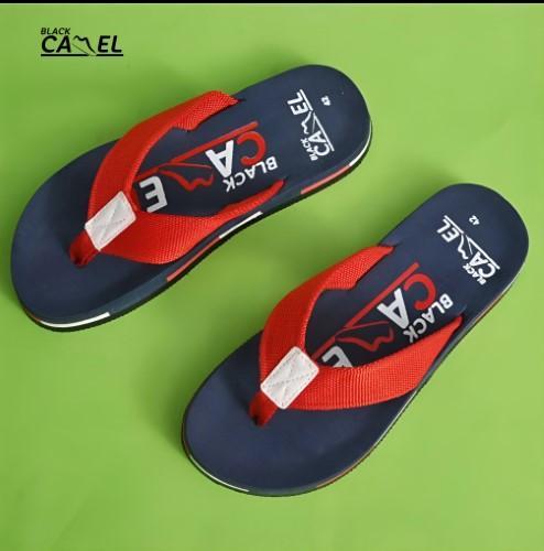 Black Camel Casual Slipper For Men Flip Flops For Men Blue
