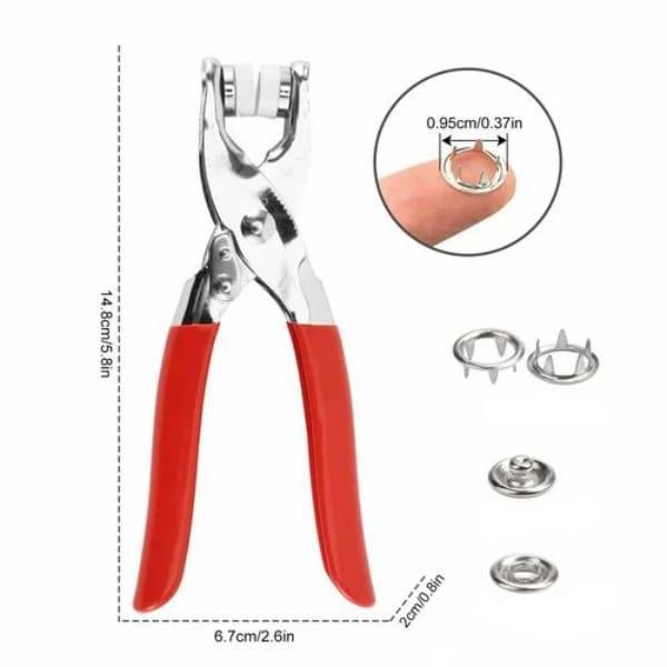 Stainless Steel Tich Button Tool Kit Set 