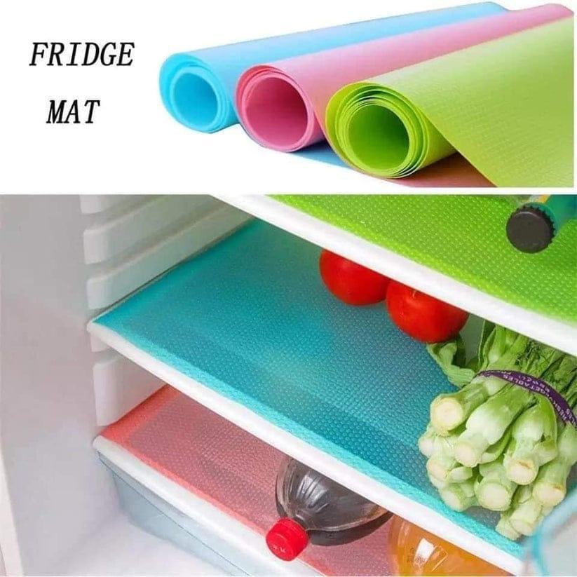 Multicolor EVA Fridge Liner Mats - Set of 5 Pcs for Ultimate Kitchen Organization