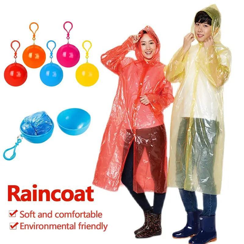 10 Pcs ABS Plastic Raincoat