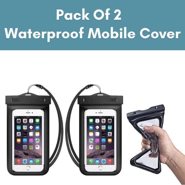 Waterproof  Cover for Mobile - Pack of 2