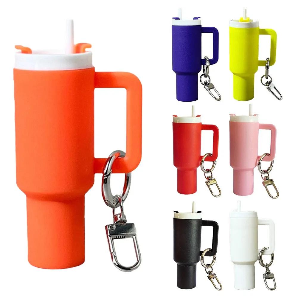 Multicolor 2 In 1 Tumbler Keychain Set - 5 Pcs Durable ABS Plastic