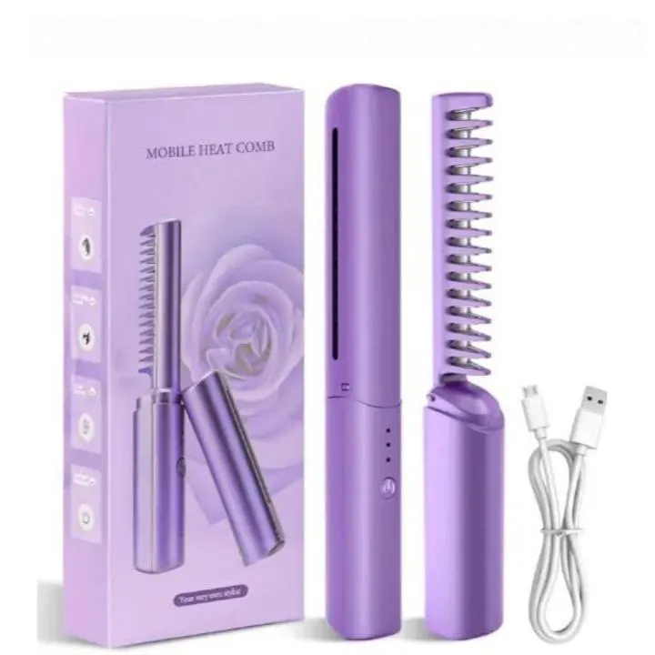 Wireless/Rechargeable Hair Straightener Comb