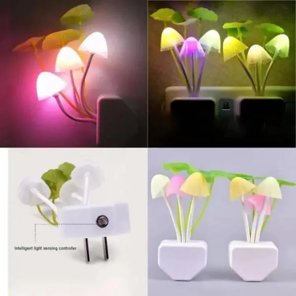 Mushroom Night Light, 2 Pcs