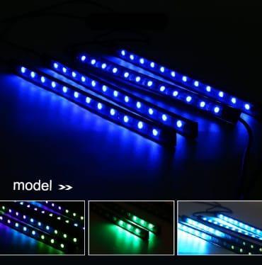 RGB LED Car Lights with Remote Control & App
