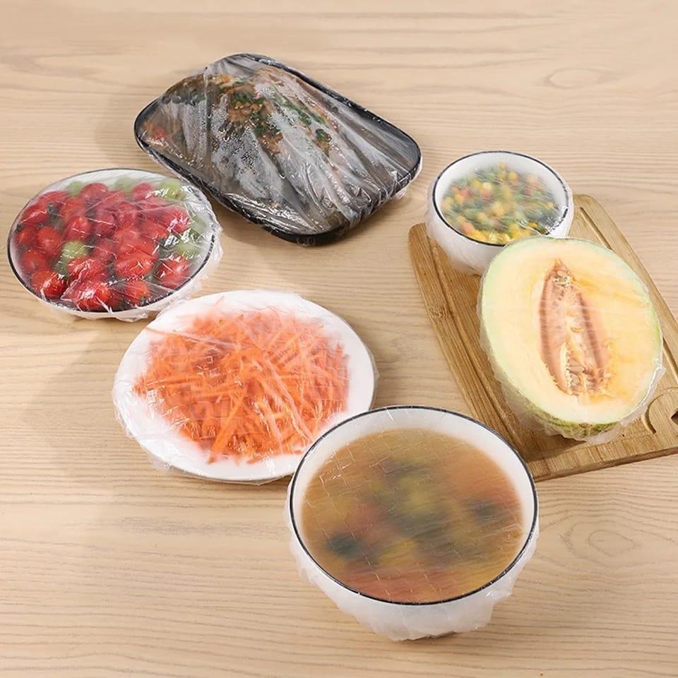 Transparent Polythene Food Covers for Kitchen Storage