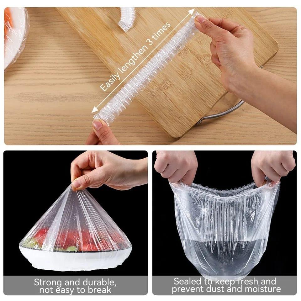 Transparent Polythene Food Covers for Kitchen Storage