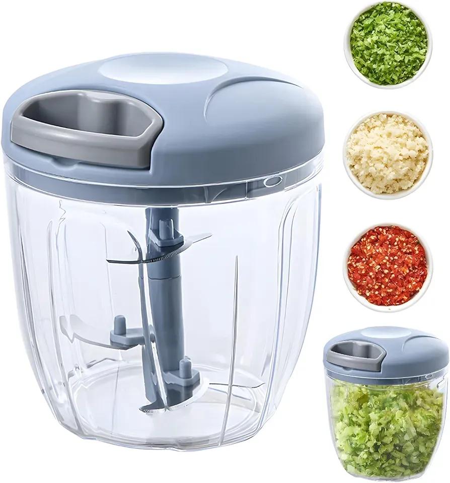 3 Pcs Manual Food Chopper Set - Enhances Cooking And Food Preparation