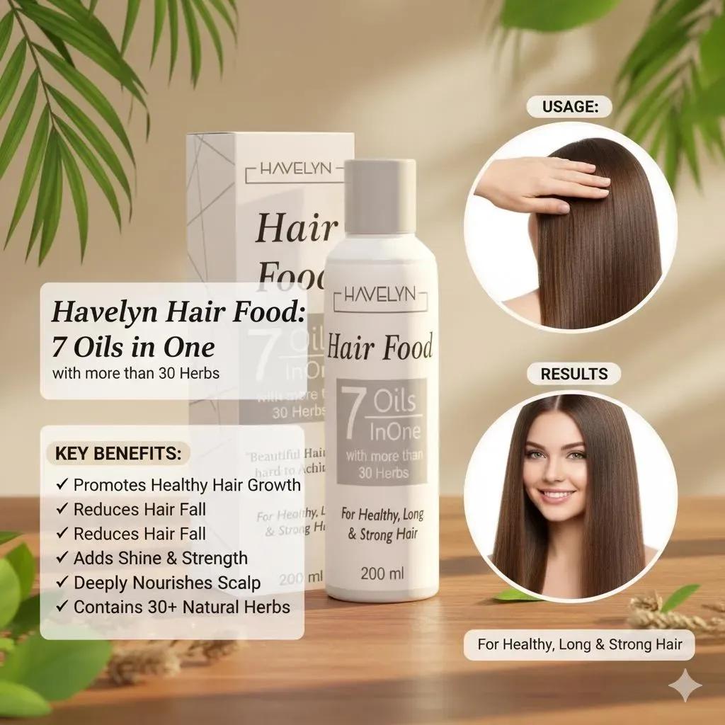 Havelyn Hair Food: Intensive Hair Growth and Damage Repair Treatment - 200ml
