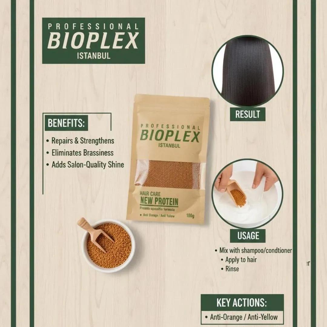 Bioplex Hair Protein 100g: Max Strength, Chemical Damage Shield & Rebuilder