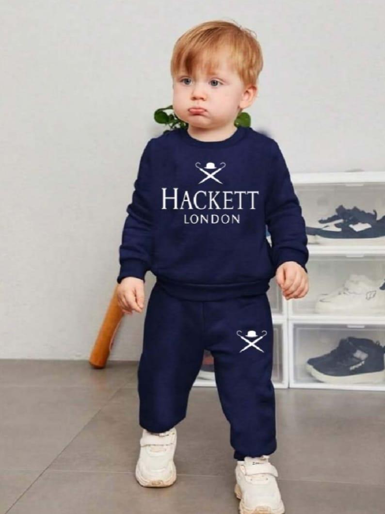 Fun Printed Fleece Tracksuit for Boys & Girls - 2 Pcs Set