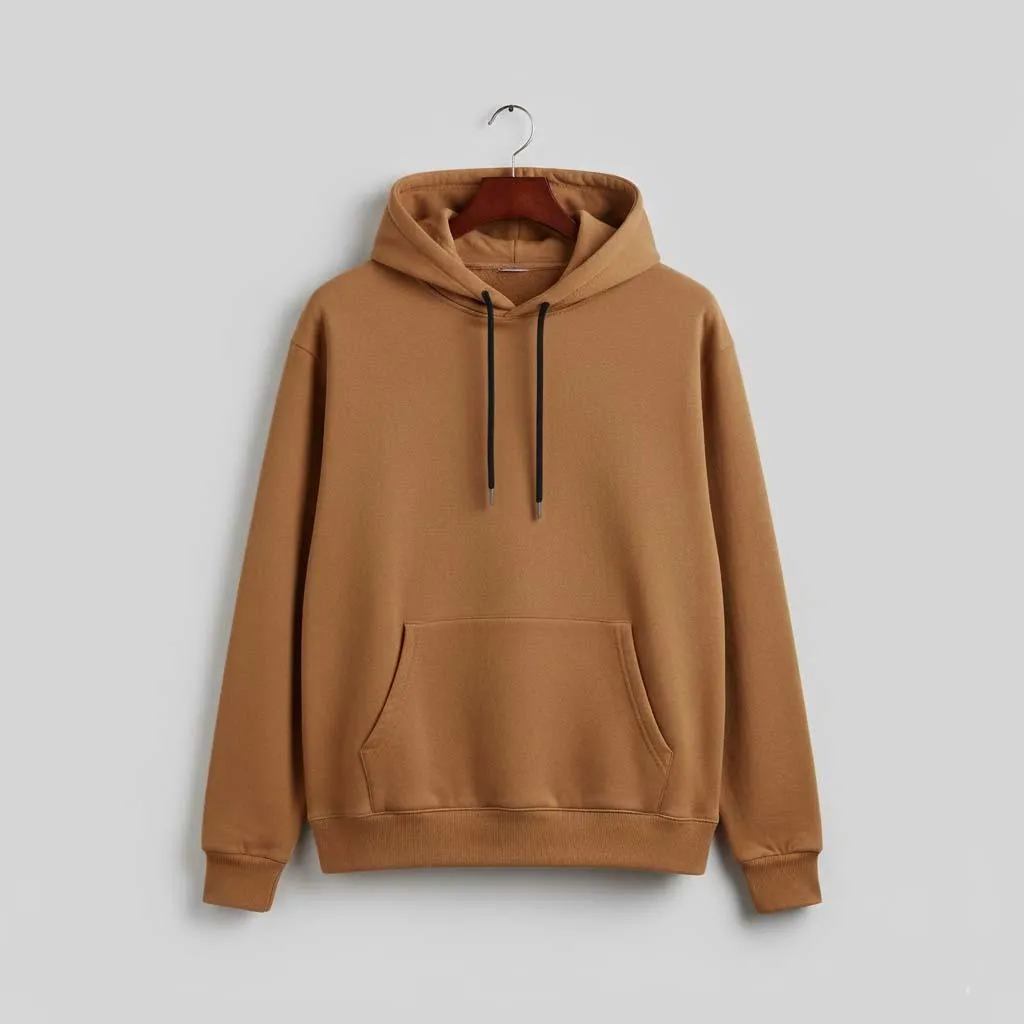 1 Pc Men's Fleece Plain Hoodie