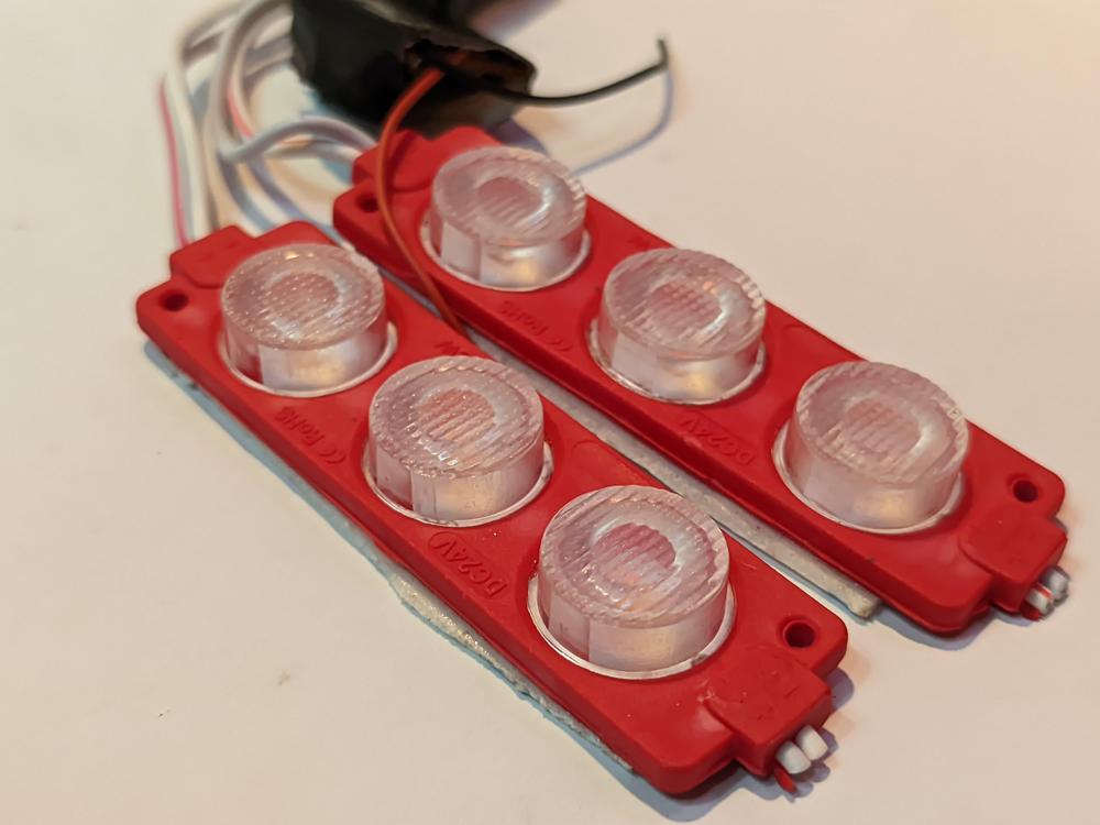 Red Flashing Module Lights - Set Of 2