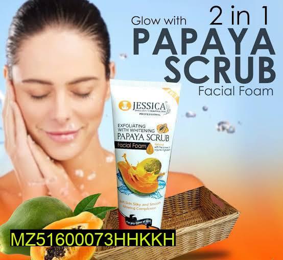 Papaya Scrub Whitening Face Wash