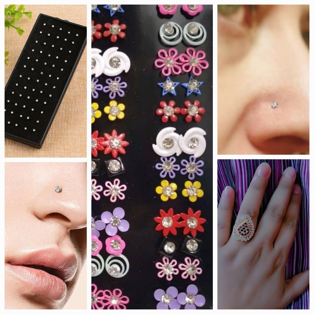 Multicolored Multi Layered Antique Plated Artificial Set - 3 Pcs