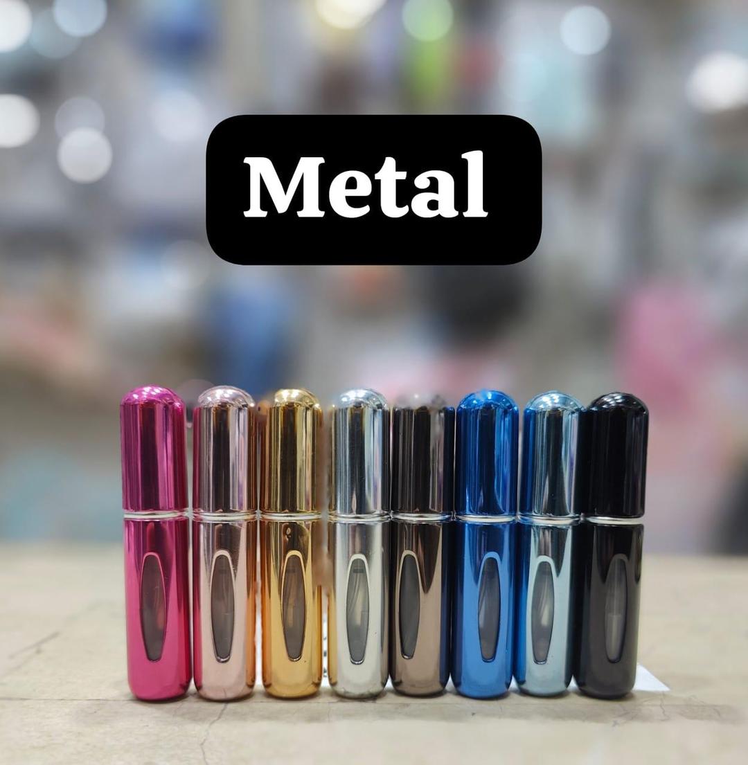 Elegant 3 Pcs Metal Perfume Refiller - Reusable Makeup Storage Solution