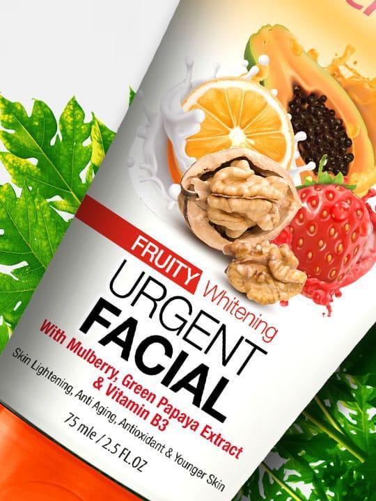 Fruity Whitening Urgent Facial Tube - 75ml