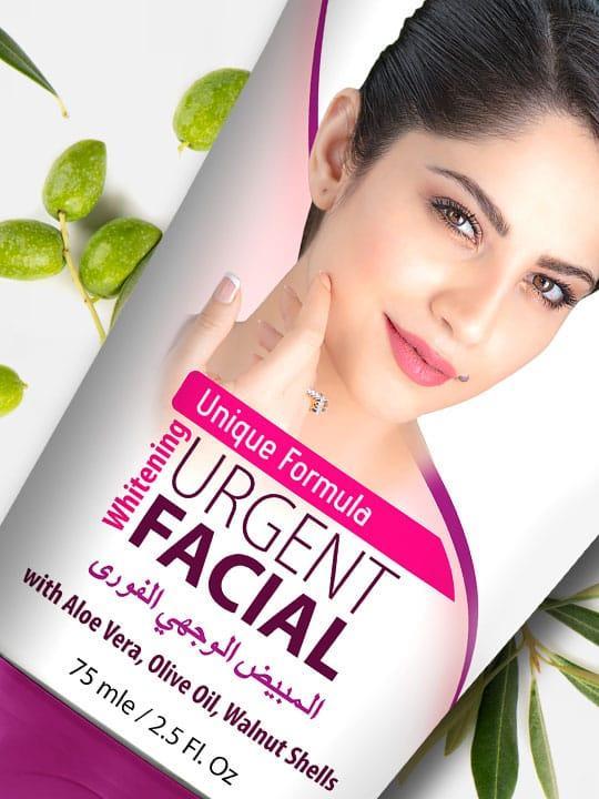 Unique Formula Whitening Urgent Facial Tube - 75ml