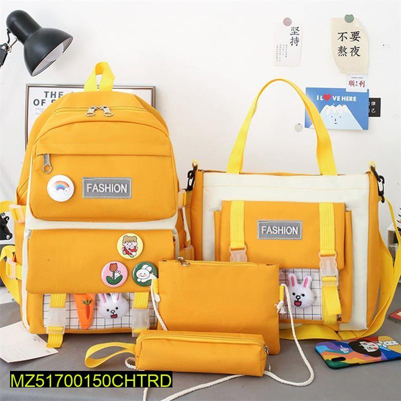 4 Pcs Casual Nylon Backpack