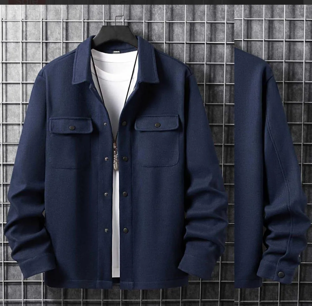Men's Fleece Plain Jacket