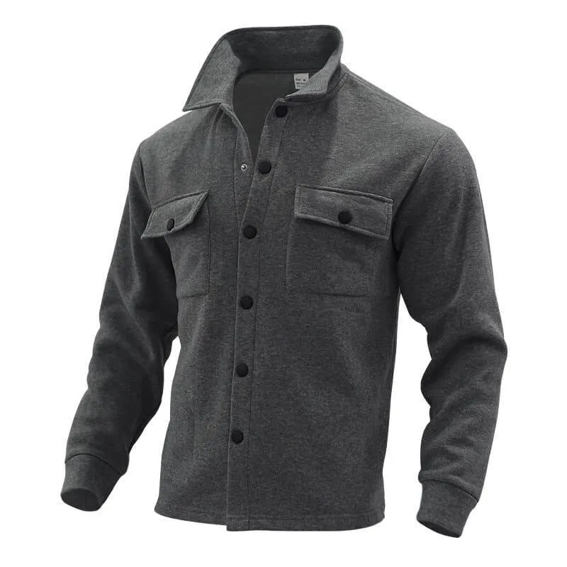 Men's Fleece Plain Jacket