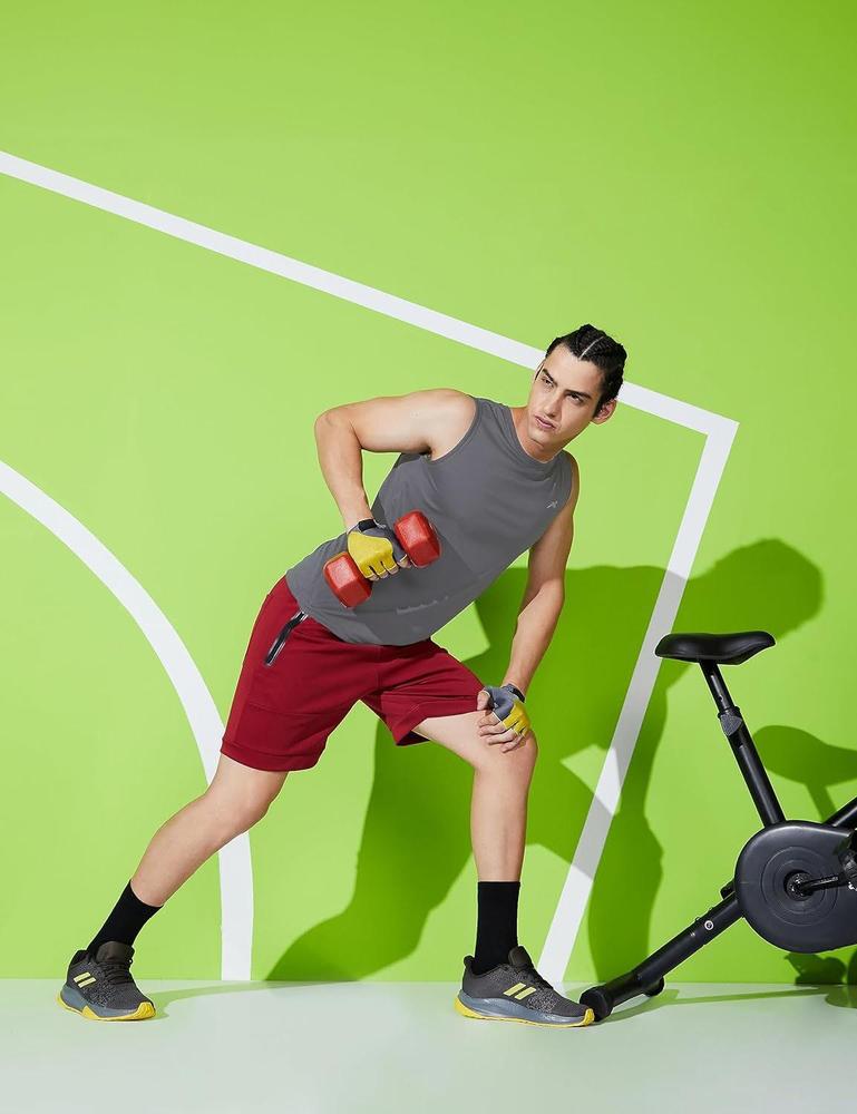 Men's Dri Fit Plain Reflector Sando Shirt 