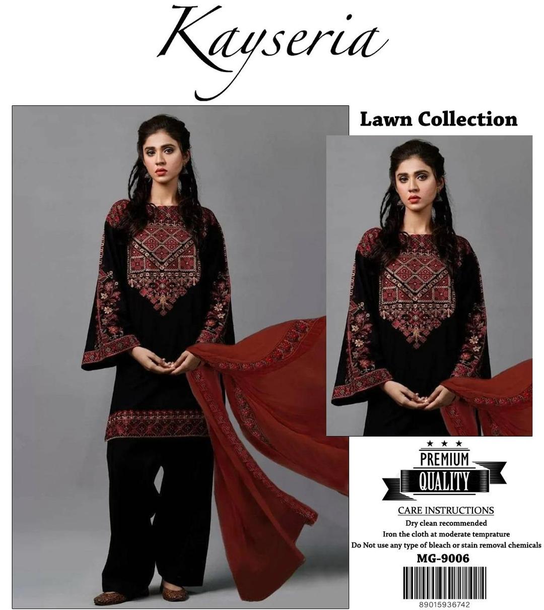 3 Pcs Women's Unstitched Embroidered Suit