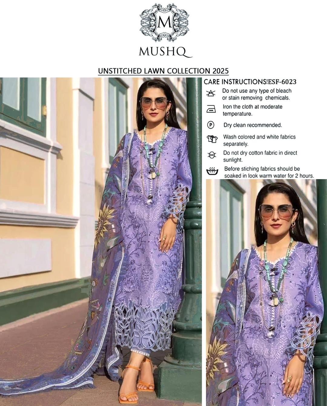 3 Pcs Women's Unstitched Embroidered Suit