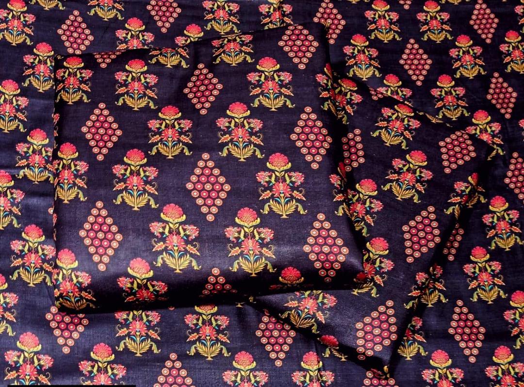 2 Pcs Women's Unstitched Digital Print Suit