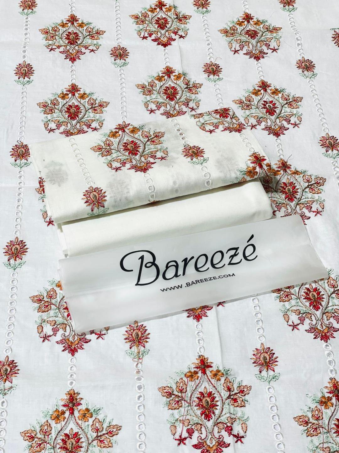 2 Pcs Women's Unstitched Chikankari Embroidered Suit