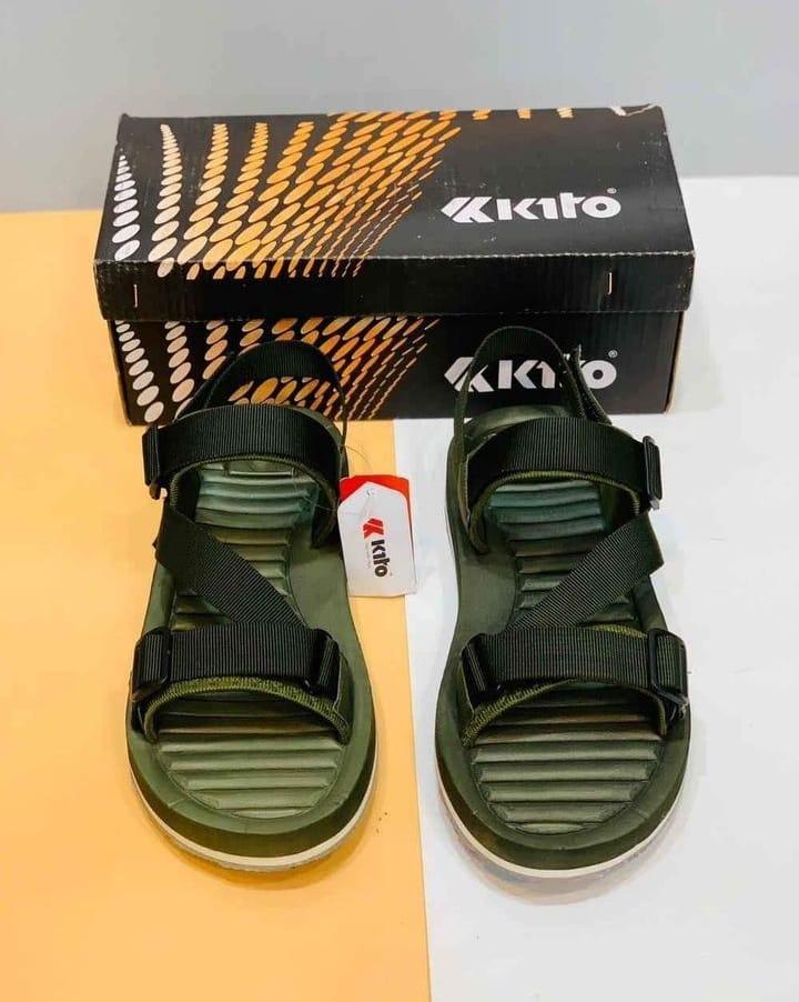 Men's Elastic Fibre Sports Sandals, Green FM