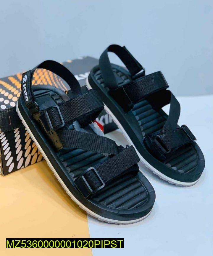 Men Black Elastic Sports Sandals All Season Comfortable