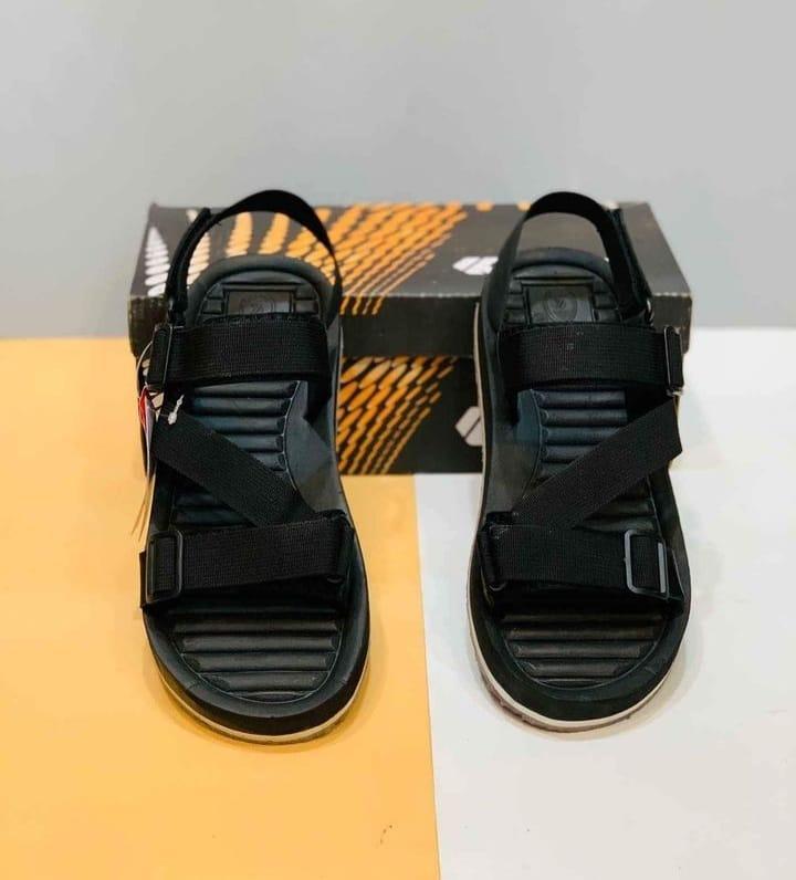 Men Black Elastic Sports Sandals All Season Comfortable