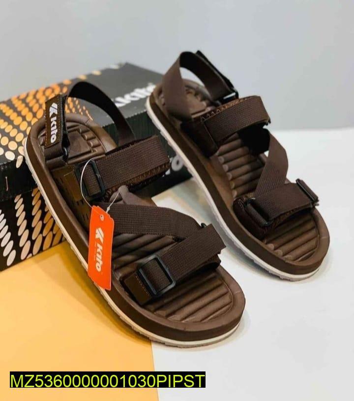 Men Brown Elastic Strap Sports Sandals All Season Comfortable
