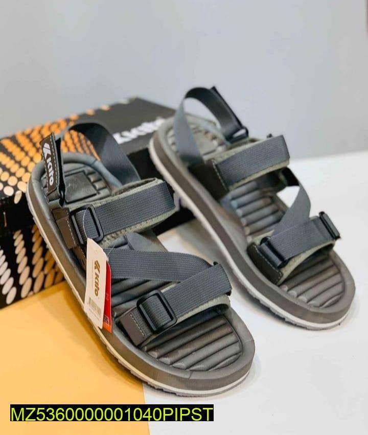 Men Grey Elastic Strap Sports Sandals All Season Comfortable