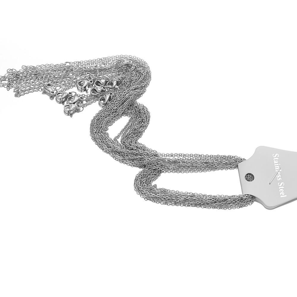 Plain Silver Chain, Pack Of 12