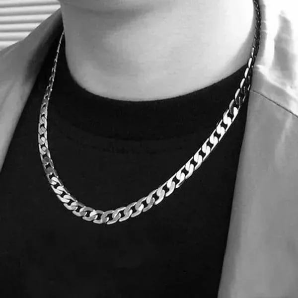 Cuban stainless chain necklace for boys 