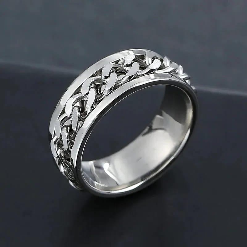 1 Pc Unisex Stainless Steel Ring