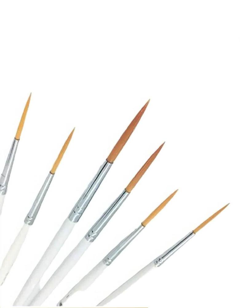 3 Pcs Long Bristles Paint Brush Set