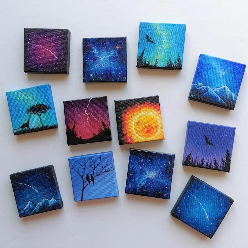 6 Pcs Canvas For Painting