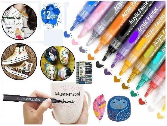 G-MK1105- 12 Acrylic Marker Set