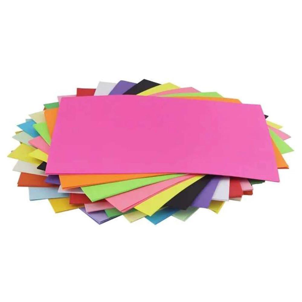 100 Pcs Color A4 Paper