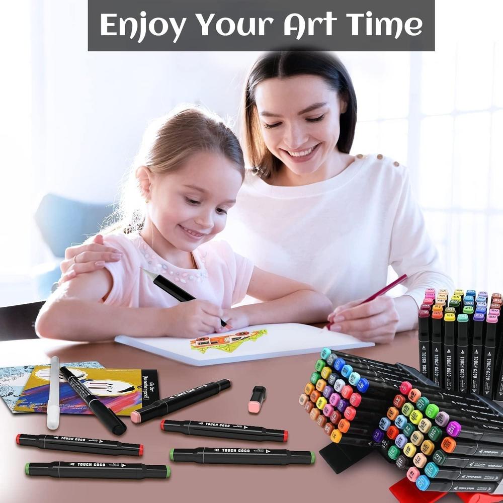 48-Piece Sketch Markers Set for Kids & Artists