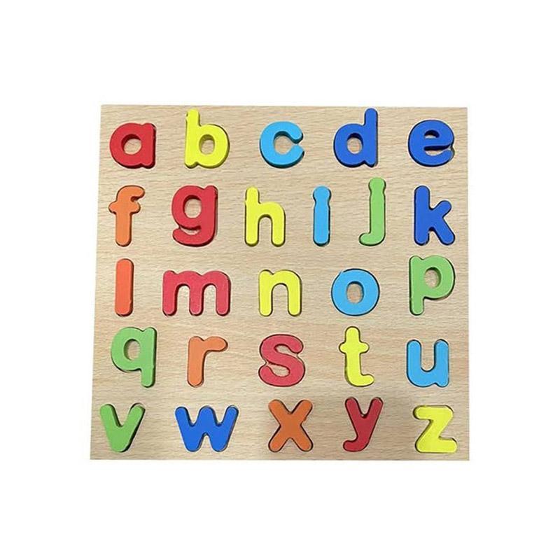 Multicolor Wood Alphabets (ABC)  Puzzles - For Kids & Babies