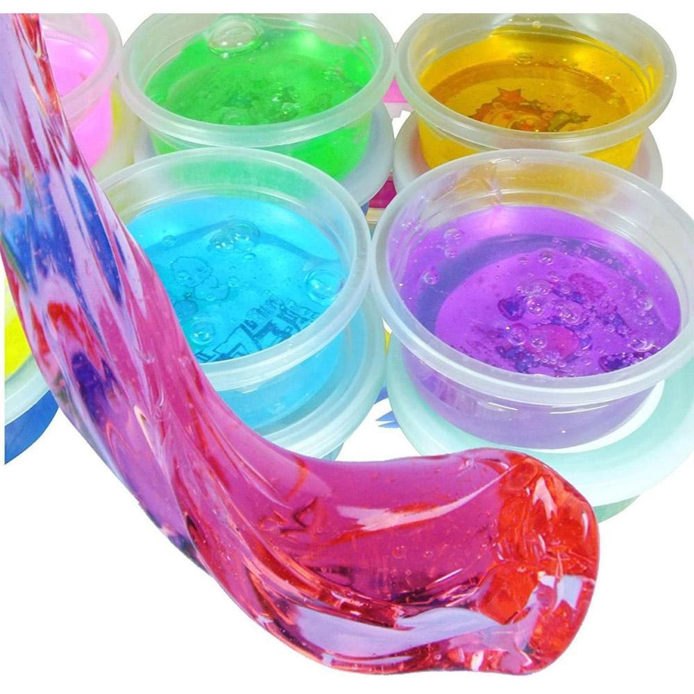 Pack Of 12 Magic Crystal Soft Slime Fluffy Slime 