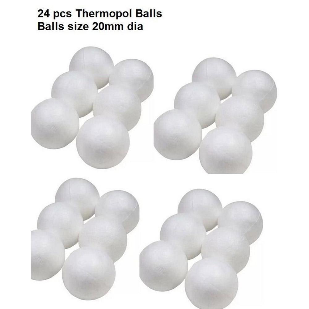 Set of 24pcs Thermocol Balls