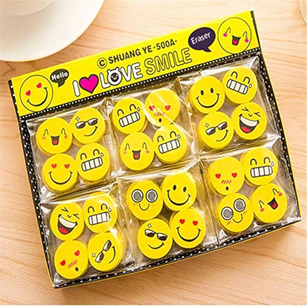 20 Pcs Soft & Gentle Erasers - Perfect for School, Office & Home
