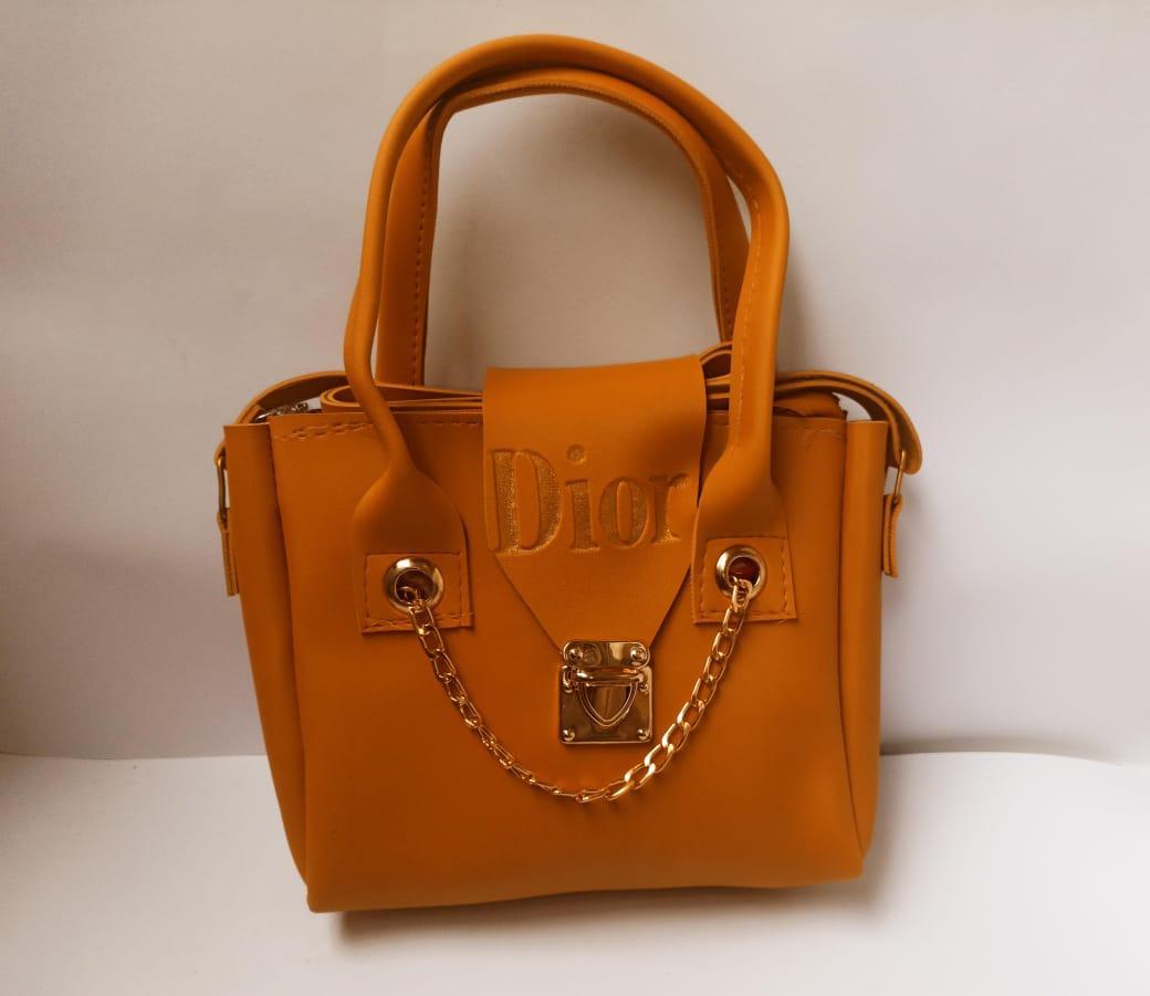 Women's PU Leather Plain Hand Bag