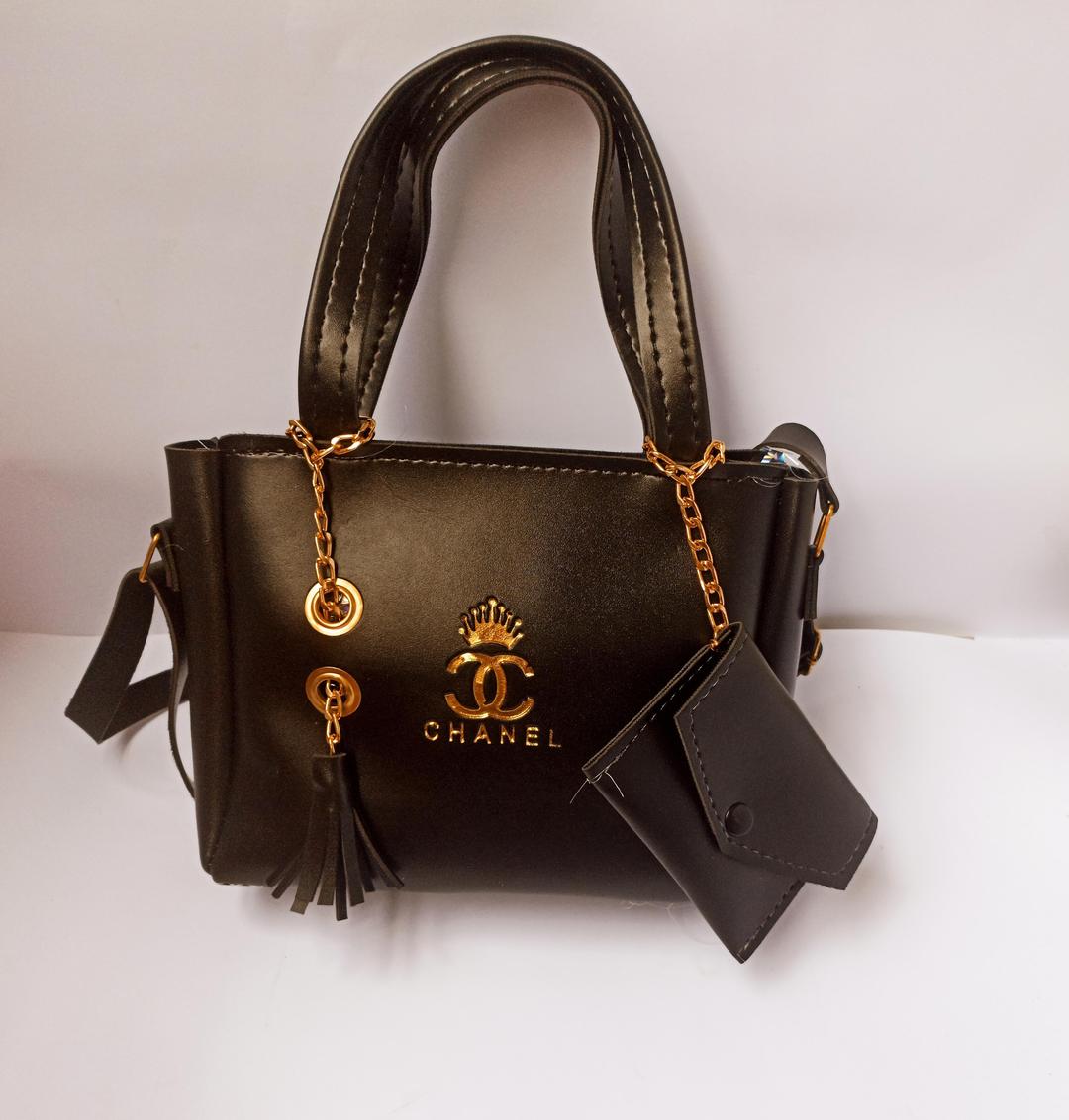 Women's PU Leather Plain Hand Bag