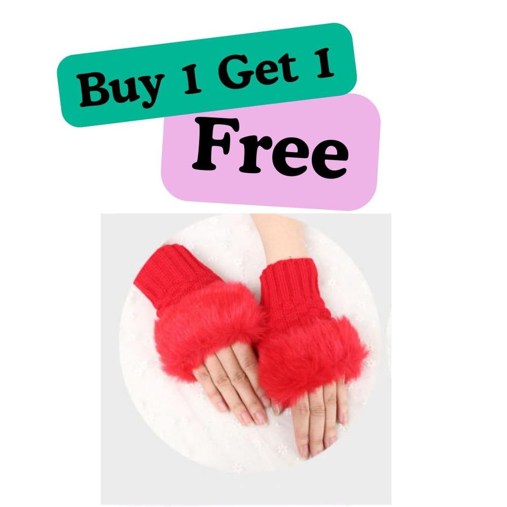 Women's Fur Gloves, Pack Of 2